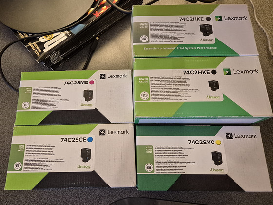 Lexmark CS720 / CS725 / CX725 originaaltoonerid, UUED