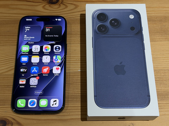 Apple iPhone 17 Pro Deep Blue 256GB, 2 kuud vana! Garantii!