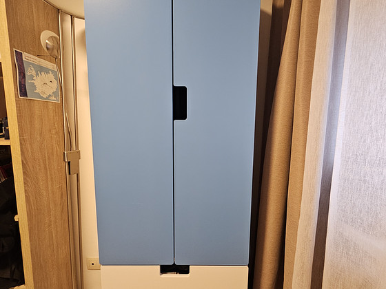 Детский шкаф для одежды IKEA Småstad (современная система Platsa)