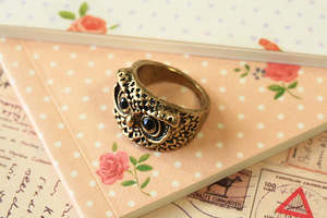 Wise Owl cute boho chic fashion accessory Ring (1 photo of 3)