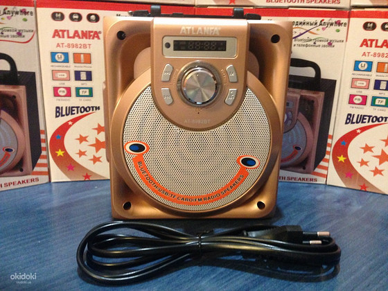 Bluetooth колонка ATLANFA AT-8982BTс МР3 плеером microSD,USB