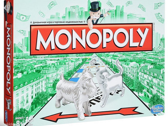 Klasiskā galda spēle Monopols 8+