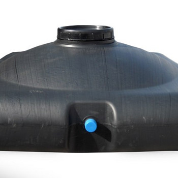 Плоский бак для душа 150 литров c лейкой