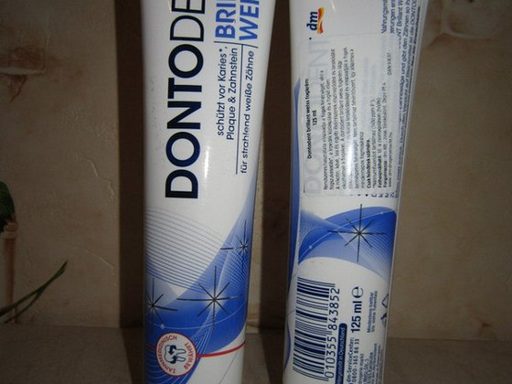 Зубная паста «Dontodent» Brillant Weiss (отбеливающая)