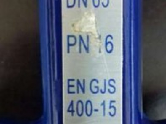 Засувка батерфляй DN65; PN16