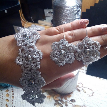 Сережки и браслет