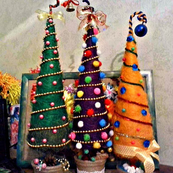 Новогодние елочки hand-made