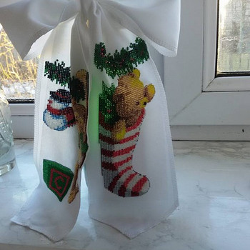 Бант новогодний
