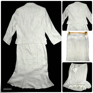 Linane elegantne kostüüm-pintsak ja seelik, 40-L-XL, uus (1 foto / 3)