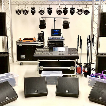 Tourin PA system & lighting equipments