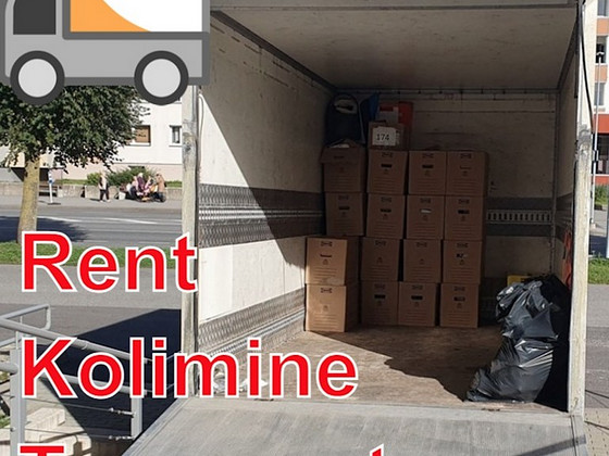 Kaubiku rent transport veod kolimine teenus furgoon tagaluuk
