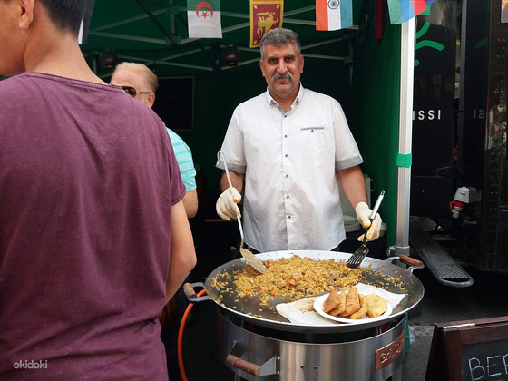 Wok pann küpsetuspann wok-pann paella grill gaasigrill