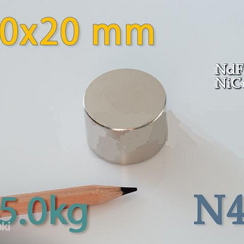 Neodüümmagnet ketas 30*20mm tõmbejõud 45kg