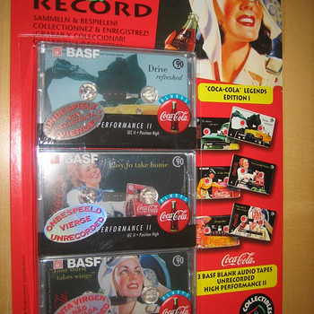 Basf kroomkassetid c-90 coca-cola legends 3tk.