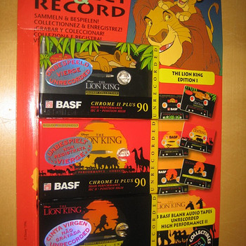 Basf kroomkassetid c-90 lion king 3 tk.