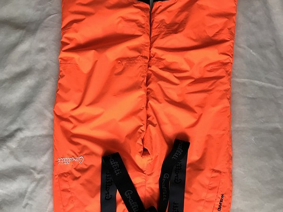 Uued suusapüksid, talvepüksid unisex , neoon oranžid +/- 134