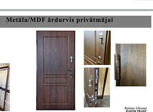 Kvalitatīvas metāla durvis mājām (1 foto no 3)