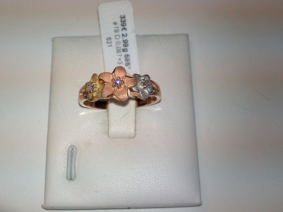 Kuld 585 2,99gr, D0,087ct+3