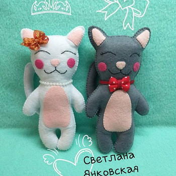 Іграшки пара котиків на подарунок