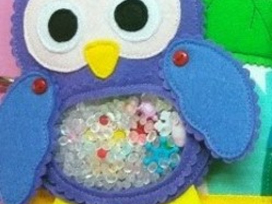 Развивающая игрушка-искалочка Сова из фетра