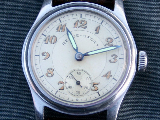 Collect 40's ss revue sport ww2 era military style watch man
