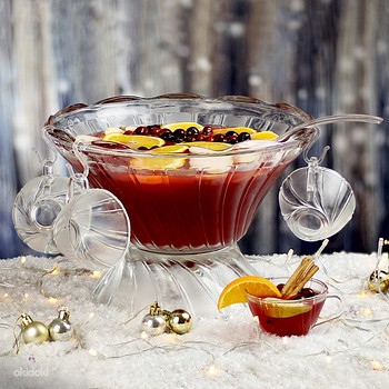 Komplekt klaasist kausid punch