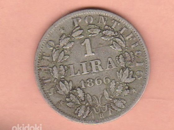 Vatican City 1. lira 1866