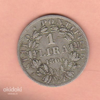 Vatican City 1. lira 1866