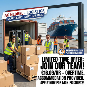 Drivers - General laborers loading/unloading. Netherlands.