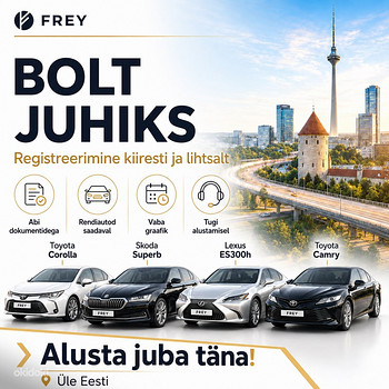Hakka BOLT juhiks Tallinnas ja Eestis