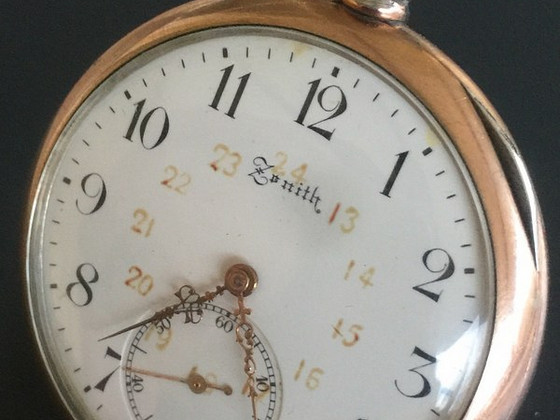 Zenith Grand Prix sudraba kabatas pulkstenis