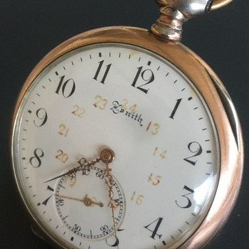 Zenith Grand Prix sudraba kabatas pulkstenis
