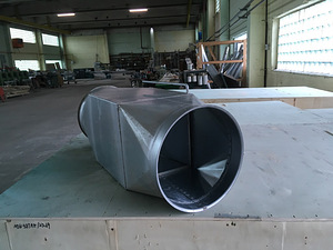 Duct with shutter (new) (1 foto no 5)