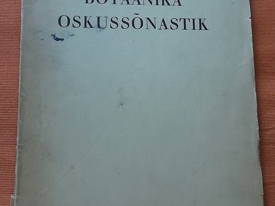 Botaanika oskussõnastik 1929. aasta