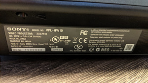 SONY VPL HW10 проектор (3 фото из 3)