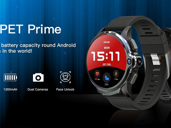 KOSPET Prime Black Smart Watch Phone