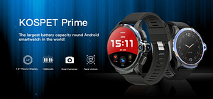 KOSPET Prime Black Smart Watch Phone (1 фото из 3)
