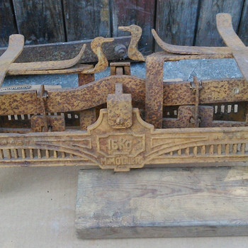 Весы старинные M.MÖLLER 15 kg