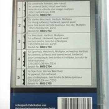 Vineerisaeterade komplekt Scheppach (60 tera)