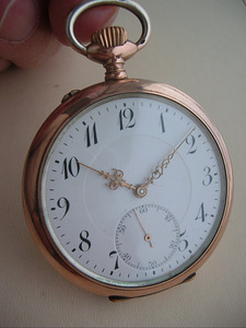 IWC sudraba kabatas pulkstenis (1 foto no 3)