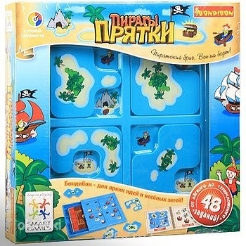 Piraatide peitust puzzle mäng lauamäng Smartgames 5+ vene